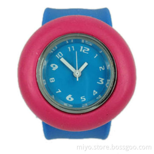 Children's Slap Watch in Silicone Case and Strap, Various Colors for Choice, Fancy and Beautiful